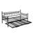 Rackers Twin Steel Metal Day Bed with Pop Up Trundle-971826820