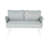 Steel Loveseat And Table-244330480-244330481