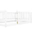 Lit de plancher simple - bois blanc pour les jumeaux, espace de lecture