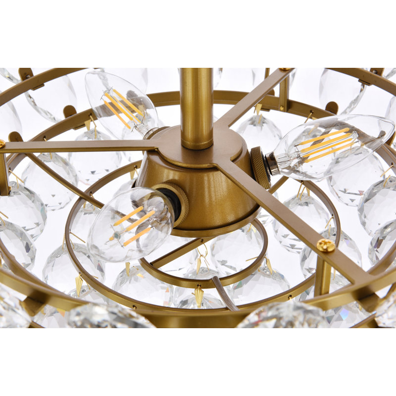 Abel 3 - Light Unique/Statement Pendant, Brass, 69" H x 16" W x 16" D