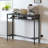 Eagan 47.24" Counter Height Dining Table Metal Base Bar Table with Charging Station and Storage shelf