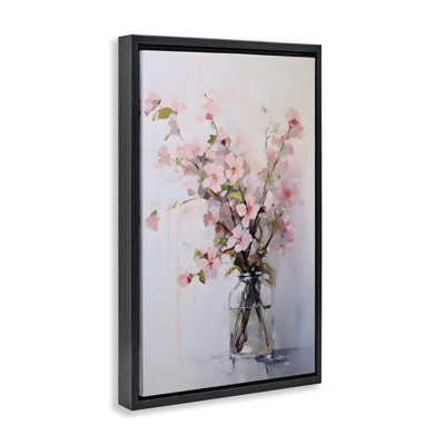 Toile flottante Soft Sakura encadrée par Petals Prints Design