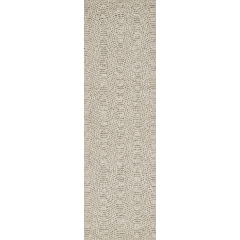 Hand Tufted Wool Geometric Rug, Runner 2'3" x 8'