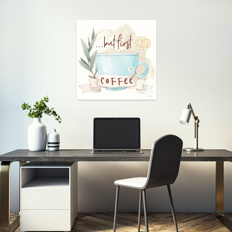 Art contemporain, mais premier café avec cuisine, H 18 po x l 18 po