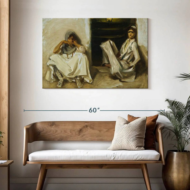 Leisha, deux femmes arabes, 1905, H 30 po x l 45 po