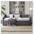 Upholstered Daybed with Trundle and USB Charging Design,