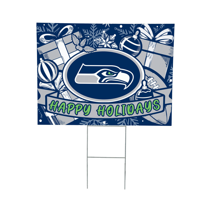 Enseigne de cour des Seahawks de Seattle, fête