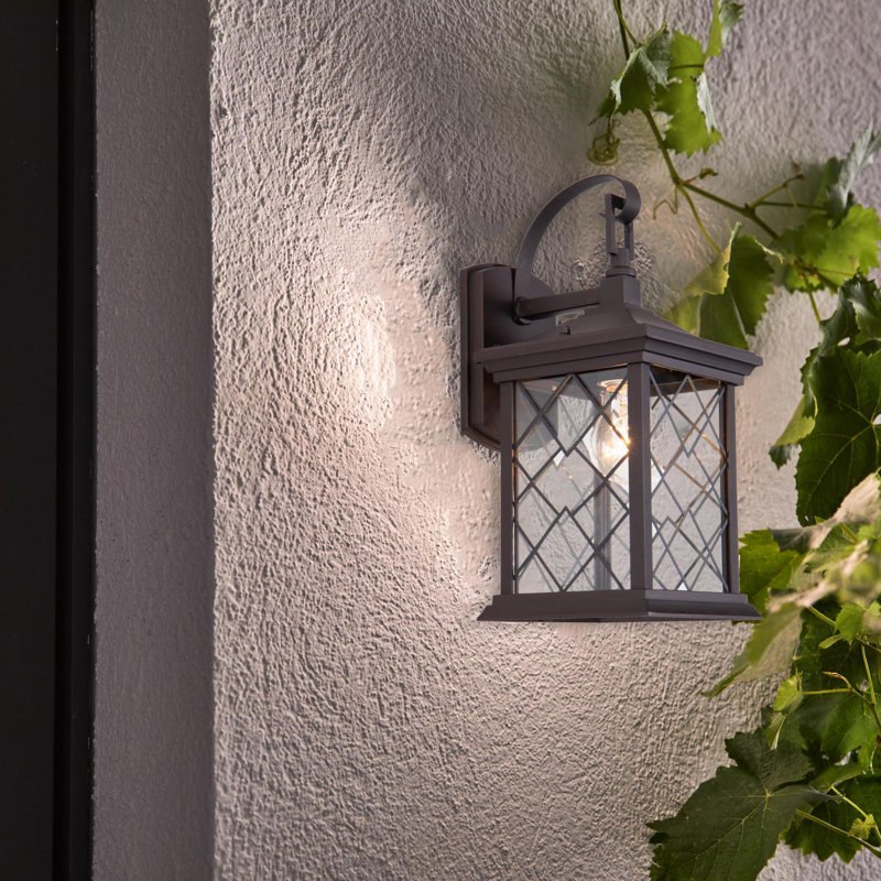 Lanterne murale d'extérieur 1 lumière noire