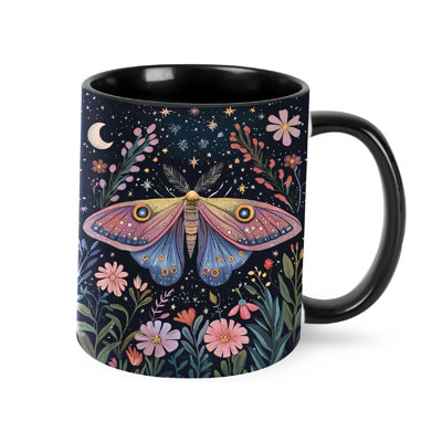 Moth Coffee Mug 11oz Ceramic Tea Cup
