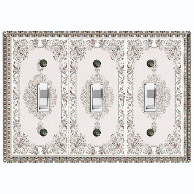 Nature Themed 3 - Gang Toggle Light Switch Standard Wall Plate