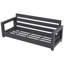 Canapé d'extérieur moderne en aluminium pour 3 personnes avec coussin-124537995