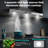 SNDOAS 48 inch 1250 CFM Convertible Wall Mount Range Hood in Stainless Steel,4 Speed Fans,Gesture/Touch/Remote Control with 3 LED Lights