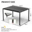 Cadre et persiennes en aluminium 10 x 13 pi Pergola 8610C