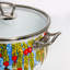 Cocotte profonde avec couvercle en verre 4 pte (3,8 L) Pomegranate Belly-86261059