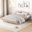 Base de lit plateforme flottante de conception moderne de couleur grise-129892453