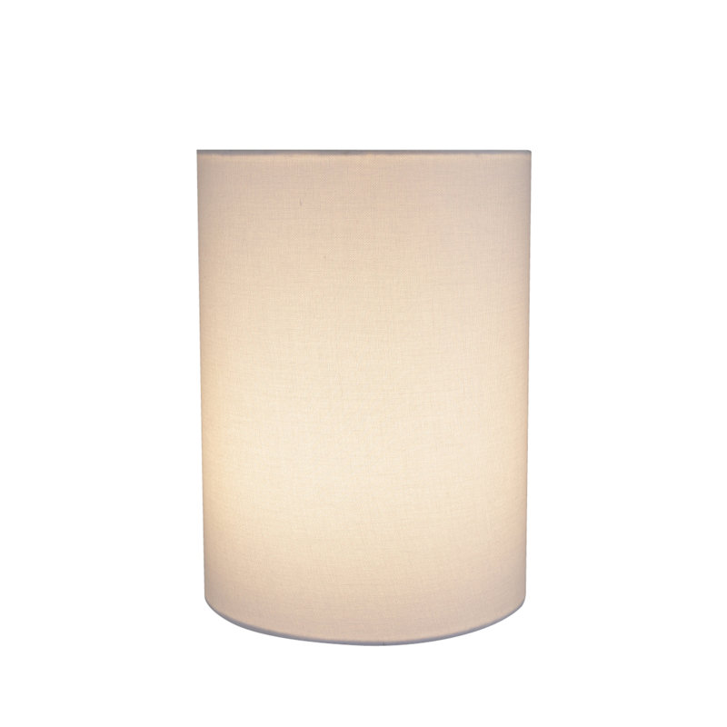 Abat-jour tambour en lin 11 "(araignée), Blanc