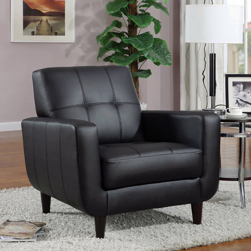 Fauteuil d'appoint à rail noir