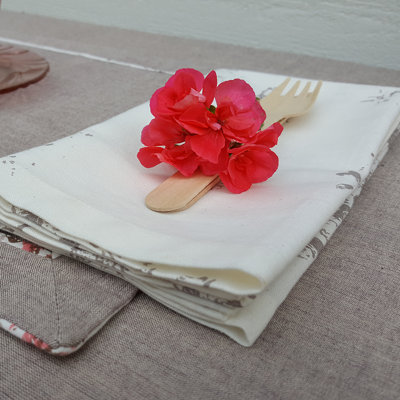 Bonnefoy Cotton Floral Square