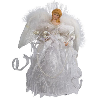 12'' Fabric Angels Lighted Shatterproof Tree Topper