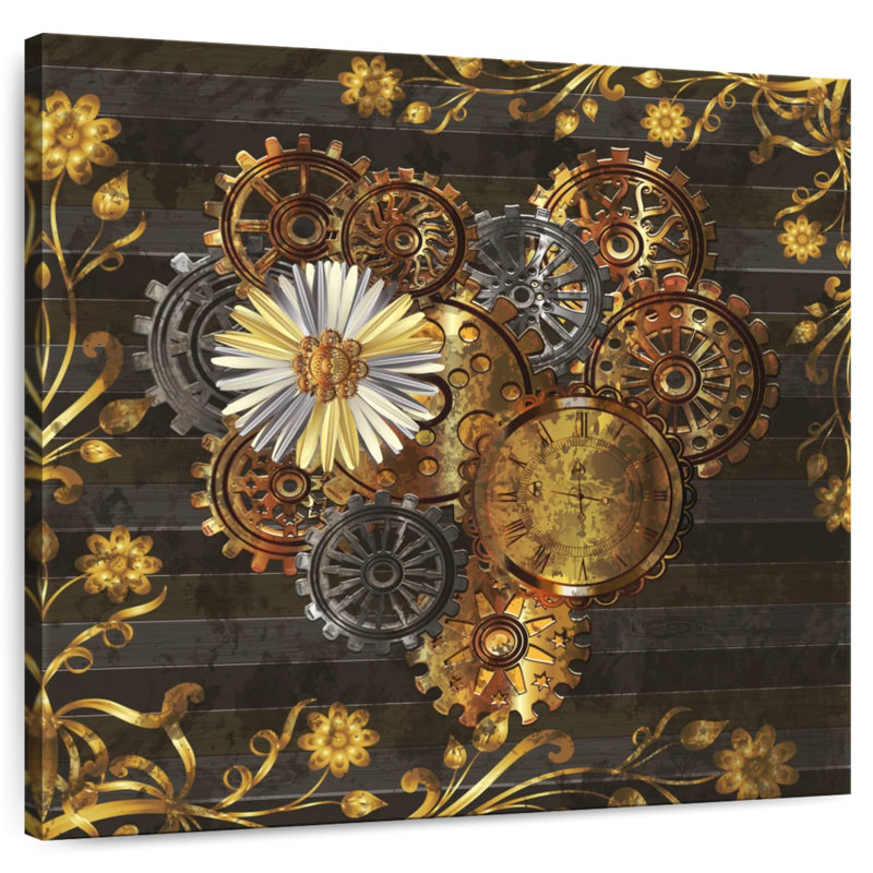 Kerner Steampunk Daisy, 16" H x 16" W