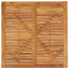 Table de salle à manger d'extérieur pour patio, bois d'acacia brun naturel carré de 43 pouces