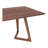 Mid-Century Solid Walnut Dining Table