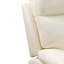 Canapé inclinable en cuir Sterling White Vegan