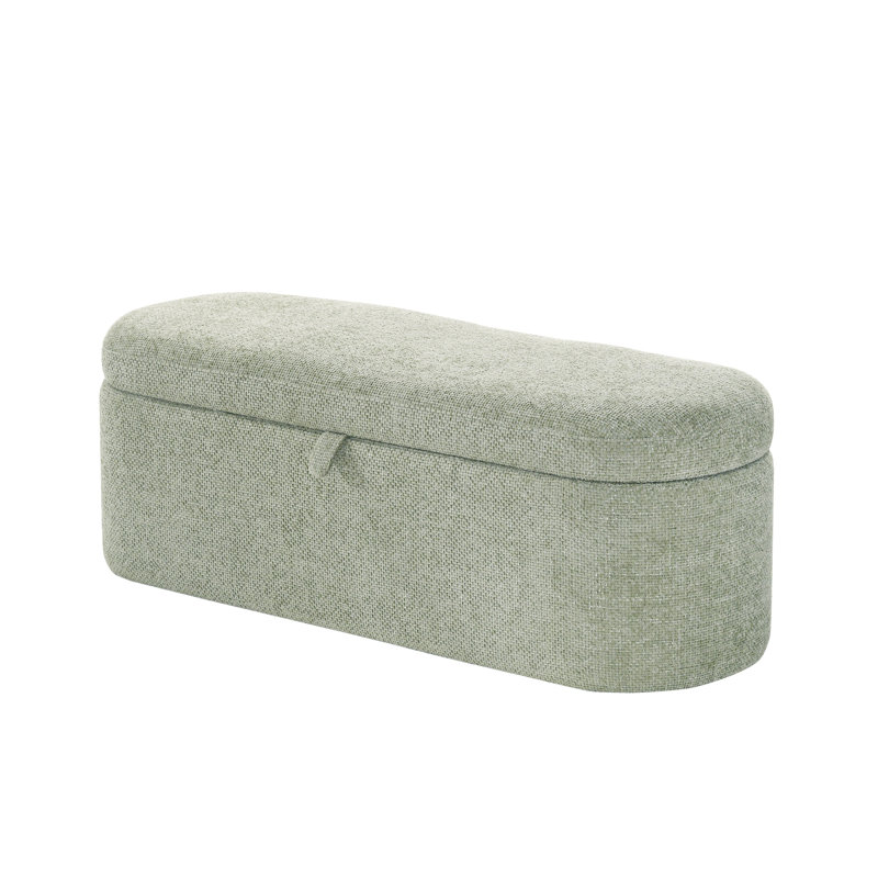 Philipa Storage Bench-L.Green Tweed, Green
