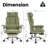 Aero Big and Tall Ergonomic Fabric Gaming & Office Chair with Footrest, Reclining, 400 lb Capacity-456038424-456038427