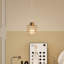 1 - Light Natural Dome Pendant