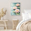 Pink Lotus Water Garden Framed Wall Art Prints - Tranquil Floral Bathroom Bedroom-125212064-125212067
