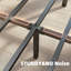 Structure de lit simple en bois