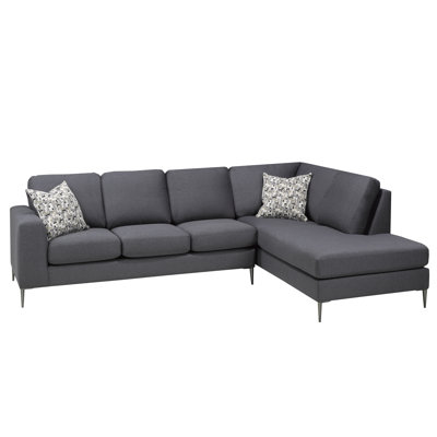 Upholstered L-Shaped Sectional Right Hand Facing
