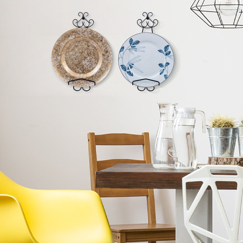 Metal Floating Shelf with Hooks