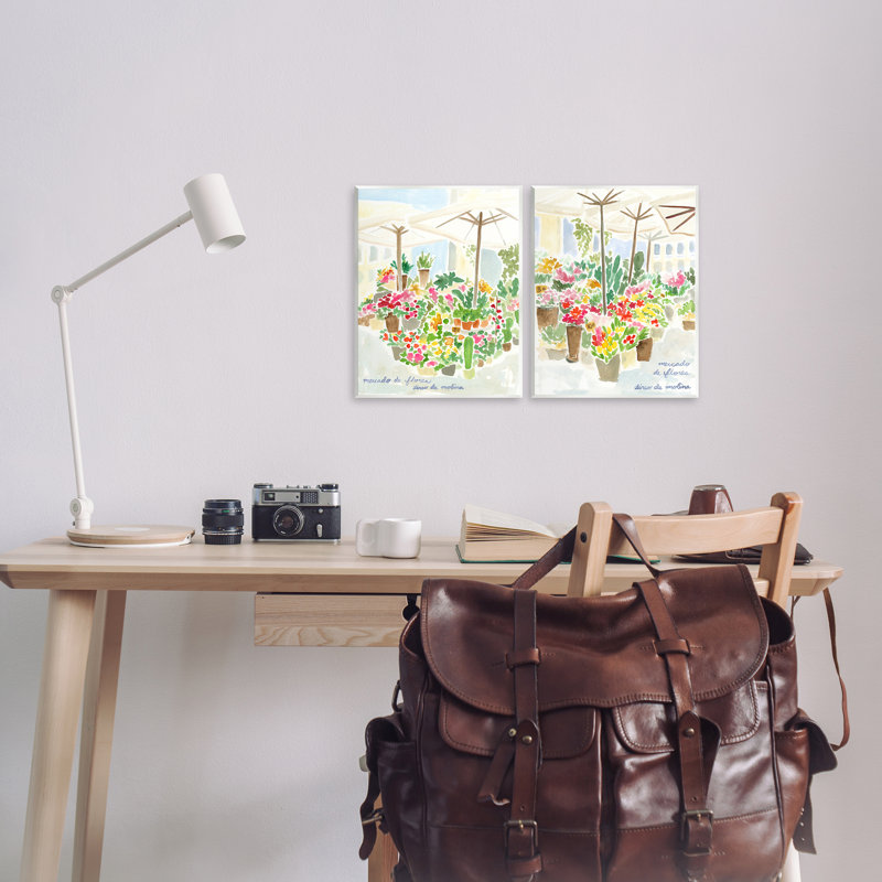  "Outdoor Gardens", ensemble de plaques murales de patio par June Erica Vess
