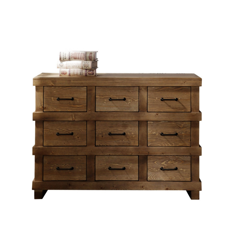 Commode Adams finition chêne et bronze industriel Adams