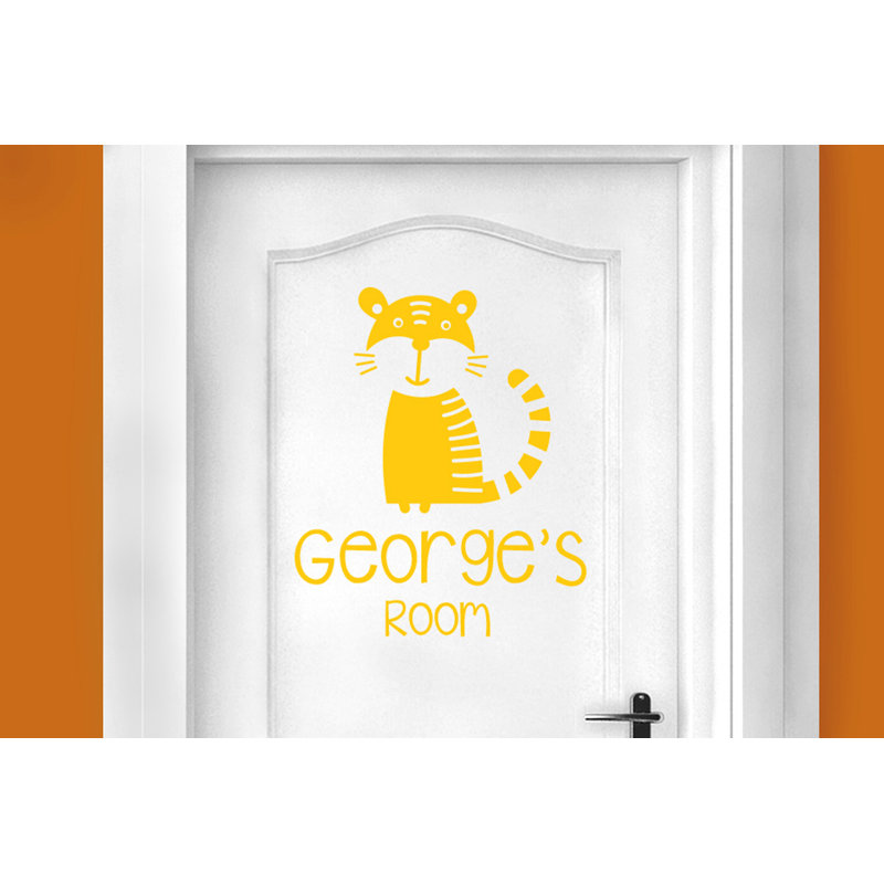 Animals Wall Decal, Dark Yellow