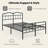 18" Full Size Bed Frame With Headboard & Footboard, Space-Saving No Box Spring Needed, Platform Bed With Sturdy Metal Frame, Black-749783091