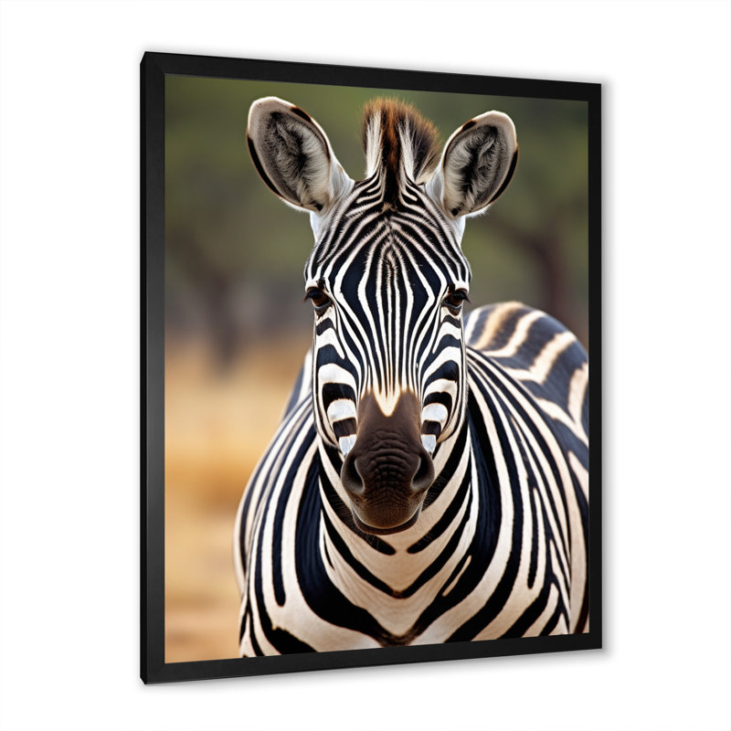 Zebra Zebra Patterns, reproduction d'art sur toile, Noir, H 32 po x l 16 po x P 1 po