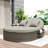 2-Person Rattan Chaise Lounge with Adjustable Backrests and Cushions for Patio or Poolside-1862959174-1862959173