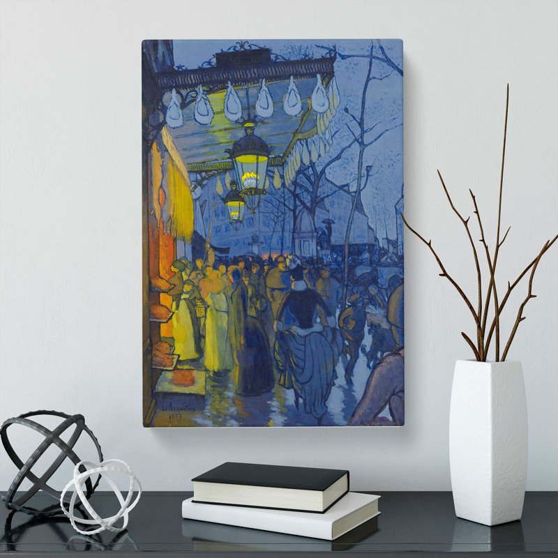 Avenue De Clichy by Louis Anquetin - Wrapped Canvas Painting, 50cm H x 35cm W x 3cm D