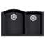 Évier de cuisine à double cuve en granite composite L 33 po x l 21 po-20524732