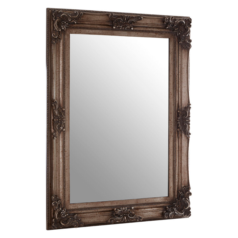 Drouin Solid Wood Flat Wall Mirror