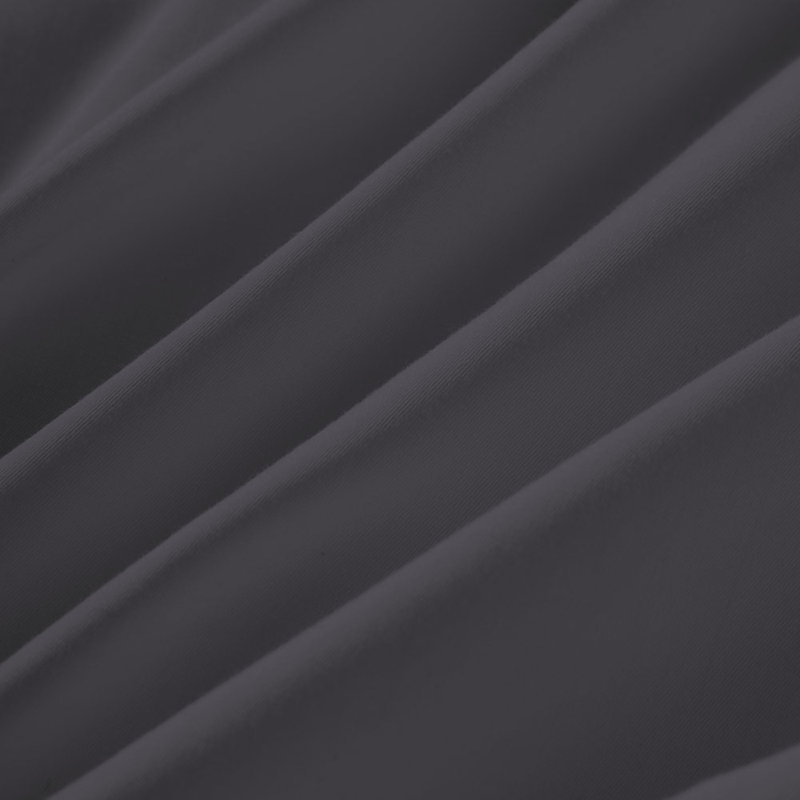 Brushed Microfiber Plain 100% Polyester Standard Size Pillowcase/Cover, Charcoal