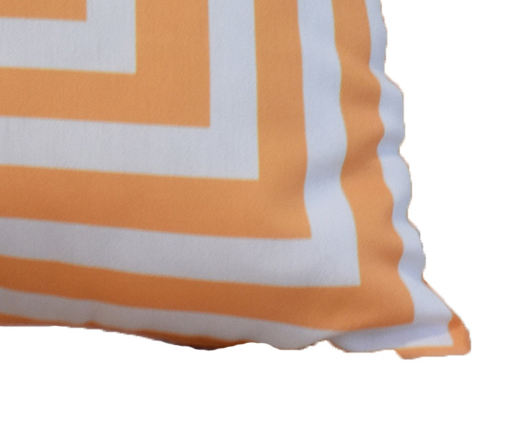Nantucket Geometric Reversible Throw Pillow, Yellow, 16" x 16"
