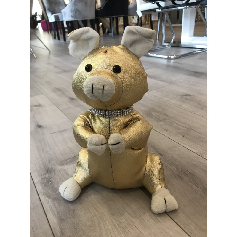 Golden Pig Fabric Door Wedge