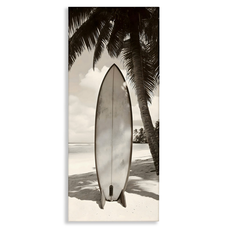 Toile monochromes Surf Paradise, design par LSR Design Studio, H 40 po x l 17 po