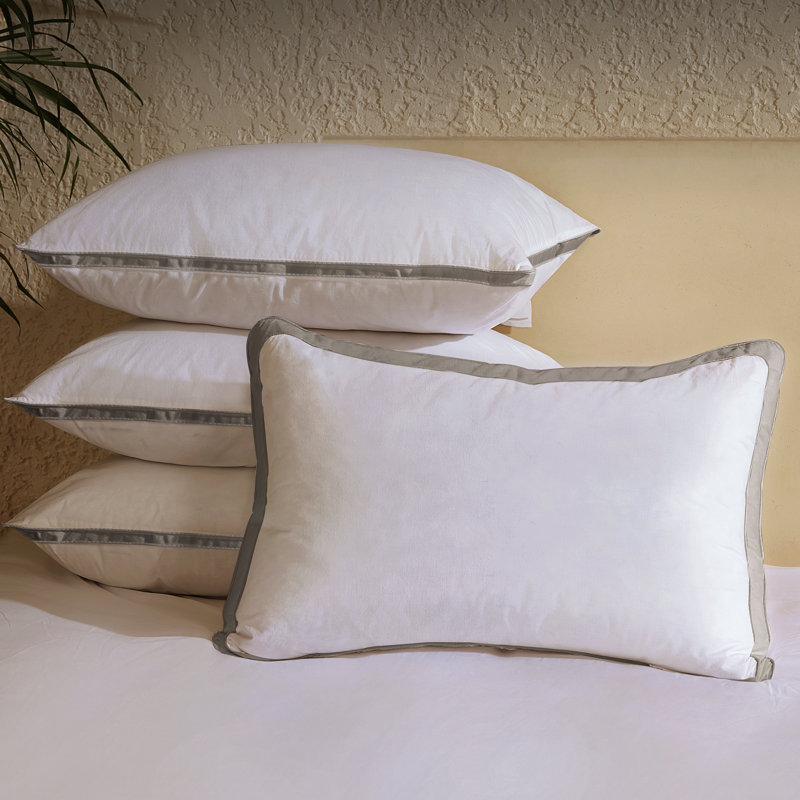 Freman Goose Down Pillows Set of 2 – Perfect Balance of Softness and Support, Neck Pain Relief for Side & Back Sleepers, Hotel Quality Bed Pillows