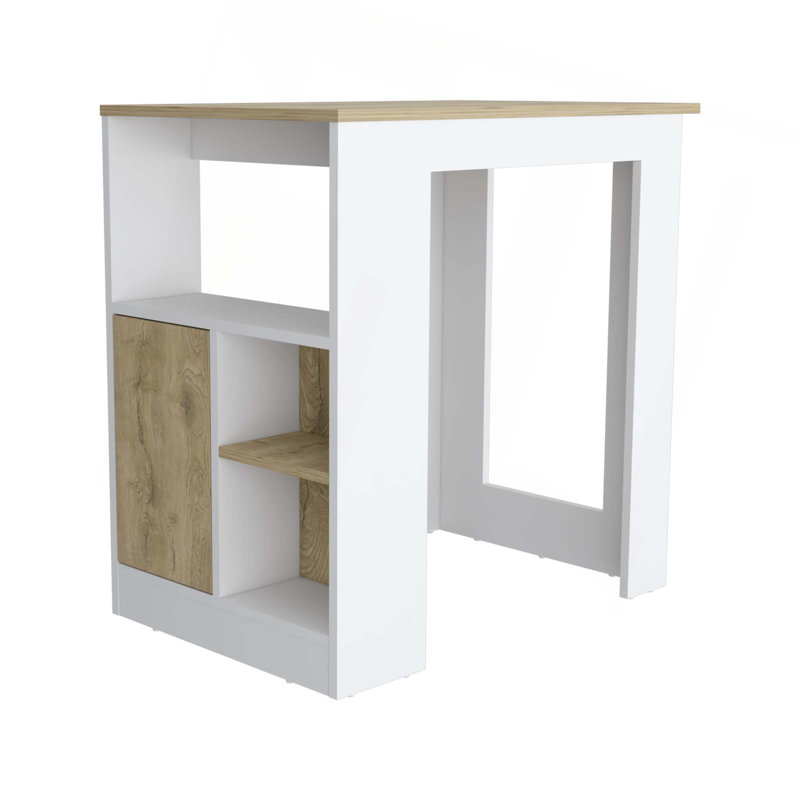 Îlot de cuisine polyvalent avec rangement spacieux et design moderne, Blanc