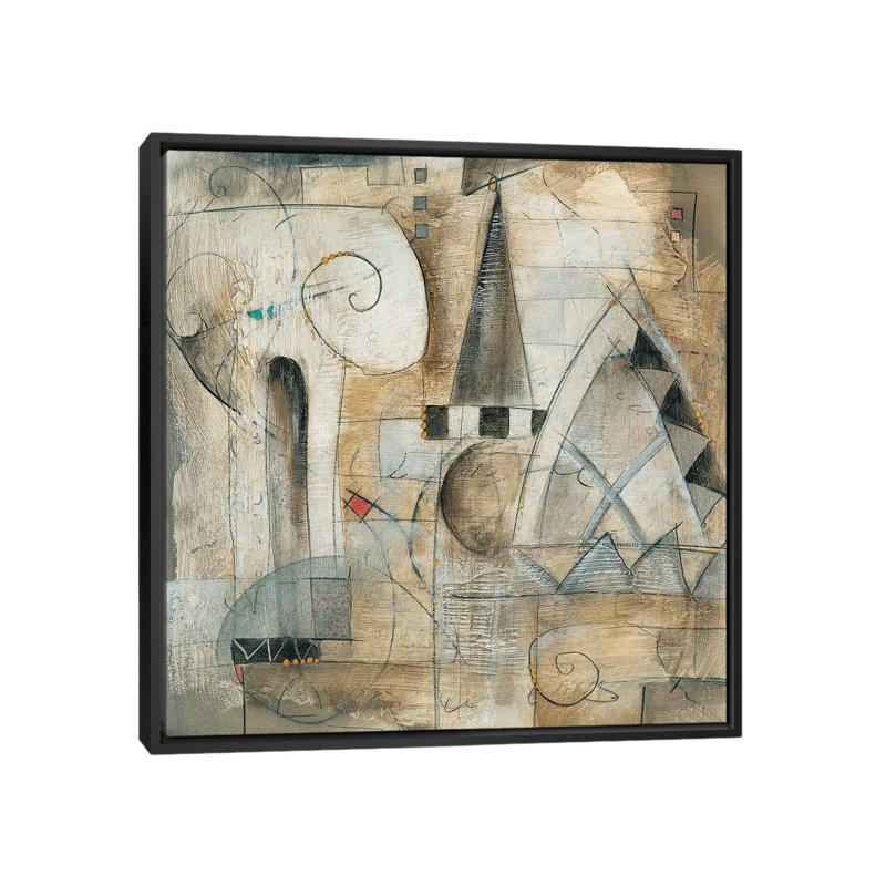 « classica i » par eric waugh, impression sur toile, H 26 po x l 26 po x P 1,5 po, Toile avec cadre noir, Pas de tapis